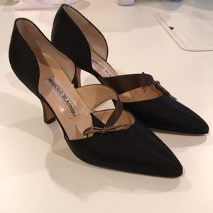 Manolo Blahnik Heels- Black and Brown